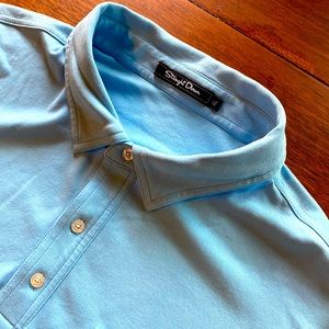 Straight Down Polo in Light Blue NWT